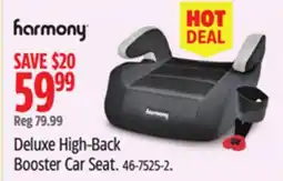 Canadian Tire Harmony Deluxe High-Back Booster Car Seat offer