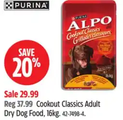 Canadian Tire Purina Cookout Classics Adult Dry Dog Food offer