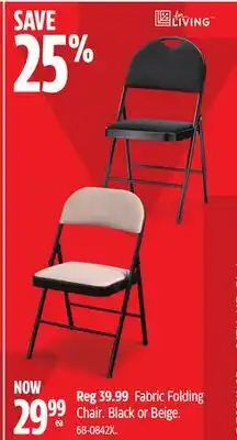 Canadian Tire For Living Fabric Folding Chair offer