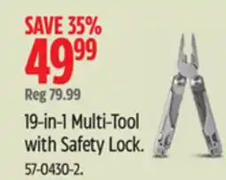 Canadian Tire MAXIMUM 19-in-1 Multi-Tool with Safety Lock offer