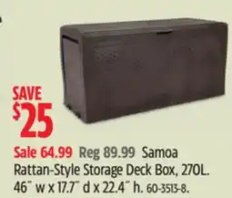 Canadian Tire Keter Samoa Rattan-Style Storage Deck Box offer