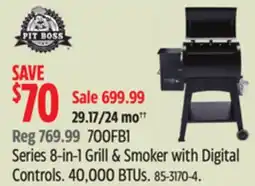 Canadian Tire Pit Boss 700FB1 Series 8-in-1 Wood Pellet BBQ Grill & Smoker - Digital Controls offer