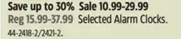 Canadian Tire Selected Alarm Clocks offer