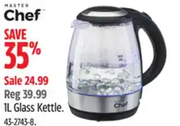 Canadian Tire MASTER Chef 1L Glass Kettle offer