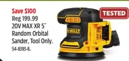 Canadian Tire Dewalt 20V MAX XR 5˝ Random Orbital Sander offer