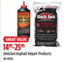 Canadian Tire Selected Asphalt Repair Products offer