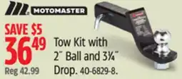 Canadian Tire MotoMaster Tow Kit with 2˝ Ball and 31⁄4˝ Drop offer