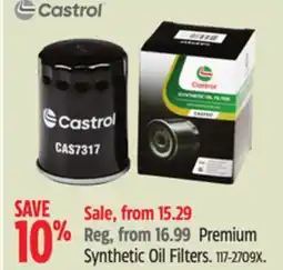Canadian Tire Castrol Premium Synthetic Oil Filters offer