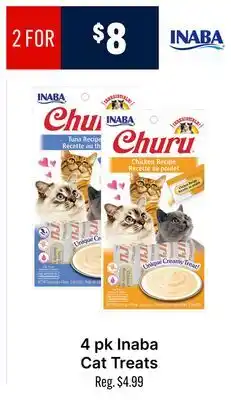 Ren’s Pets Depot Inaba Cat Treats offer