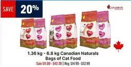 Ren’s Pets Depot Canadian Naturals Bags of Cat Food offer