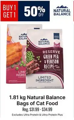 Ren’s Pets Depot Natural Balance Bags of Cat Food offer