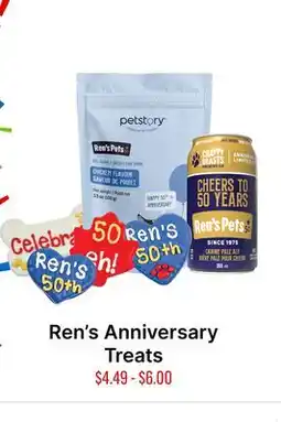 Ren’s Pets Depot Ren's Anniversary Treats offer