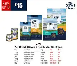 Ren’s Pets Depot Ziwi Air Dried, Steam Dried & Wet Cat Food offer