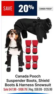 Ren’s Pets Depot Canada Pooch Suspender Boots, Shield Boots & Harness Snowsuit offer
