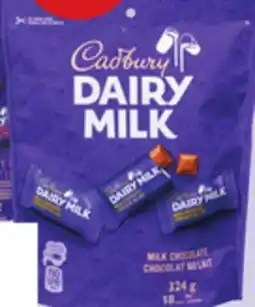 Giant Tiger Cadbury Dairy Milk chocolate mini bars offer