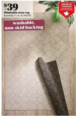 Giant Tiger Washable area rug offer