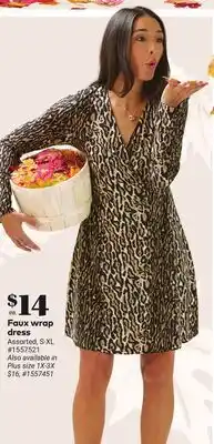 Giant Tiger Faux wrap dress offer