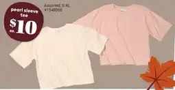 Giant Tiger pearl sleeve tee offer