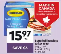 Giant Tiger Butterball boneless turkey roast offer