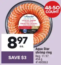 Giant Tiger Aqua Star shrimp ring offer