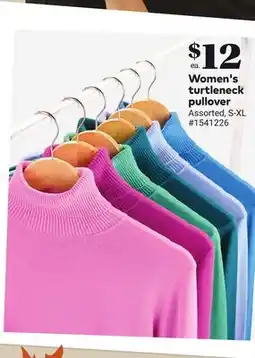 Giant Tiger Women's turtleneck pullover offer