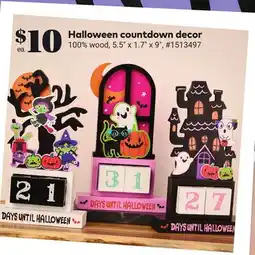 Giant Tiger Halloween countdown decor offer