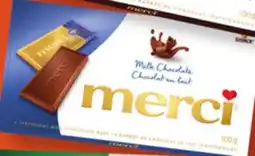 Giant Tiger Merci chocolate Bars offer