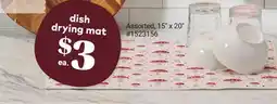 Giant Tiger Dish drying mat offer