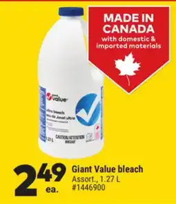 Giant Tiger Giant Value Bleach offer