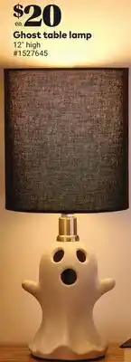 Giant Tiger Ghost table lamp offer