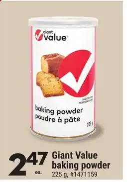 Giant Tiger Giant Value baking powder offer