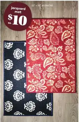 Giant Tiger jacquard mat offer