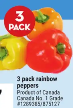 Giant Tiger 3 pack rainbow peppers offer
