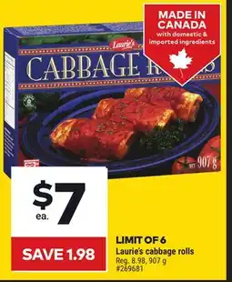 Giant Tiger Laurie's cabbage rolls offer