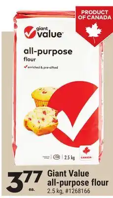 Giant Tiger Giant Value all-purpose flour offer