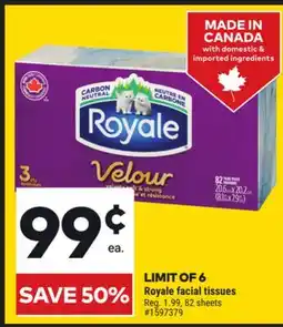 Giant Tiger Royale facial tissue offer