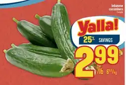 Marché Adonis LEBANESE CUCUMBERS offer