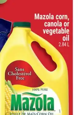 Marché Adonis MAZOLA CORN, CANOLA OR VEGETABLE OIL offer