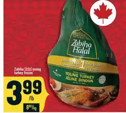 Marché Adonis ZABIHA HALAL YOUNG TURKEY FROZEN offer