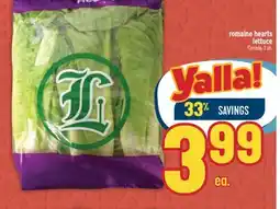 Marché Adonis ROMAINE HEARTS LETTUCE offer