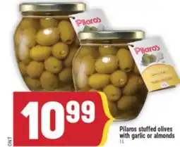 Marché Adonis PILAROS STUFFED OLIVES WITH GARLIC OR ALMONDS offer