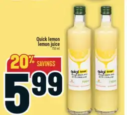 Marché Adonis Quick lemon lemon juice offer