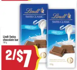 Marché Adonis LINDT SWISS CHOCOLATE BAR offer