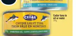 Marché Adonis CEDAR TUNA IN OIL OR WATER offer