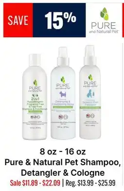 Ren’s Pets Depot Pure & Natural Pet Shampoo, Detangler & Cologne offer