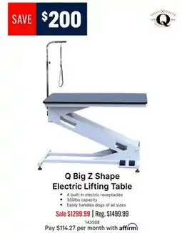 Ren’s Pets Depot Q Big Z Shape Electric Lifting Table offer