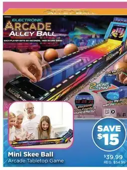 Showcase Mini Skee Ball Arcade Tabletop Game offer