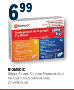 Familiprix BIOMEDIC ,Flu, Cold, Sinus or Cold and sinus, 20units offer