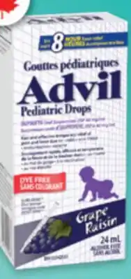 Familiprix ADVIL, Ibuprofen, Pediatric drops, children's , selected products offer