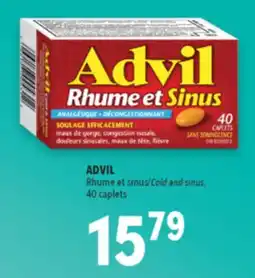 Familiprix ADVIL, Cold and sinus, 40 caplets offer